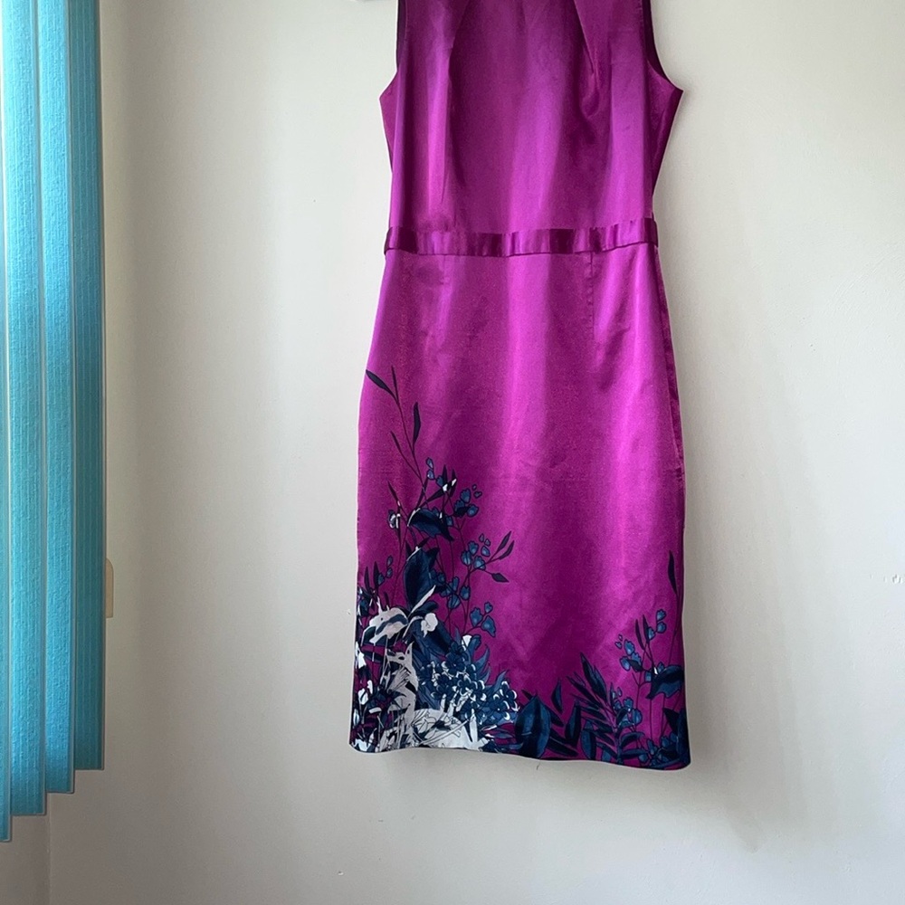 TAHARI Pink Sheath Cocktail Dress